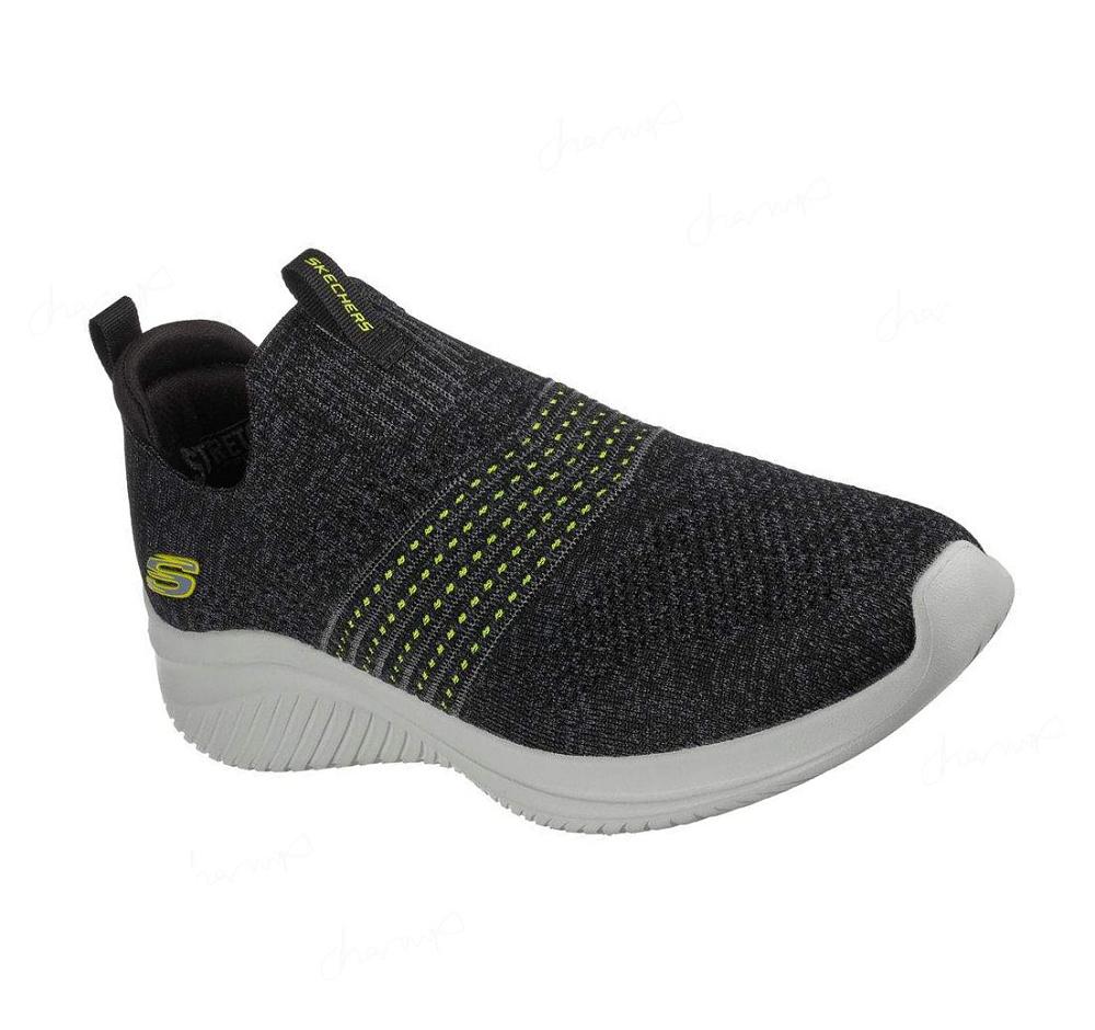 Zapatillas Sin Cordones Skechers Ultra Flex 3.0 - Wintek Hombre Negras Verde | T88TX_AR