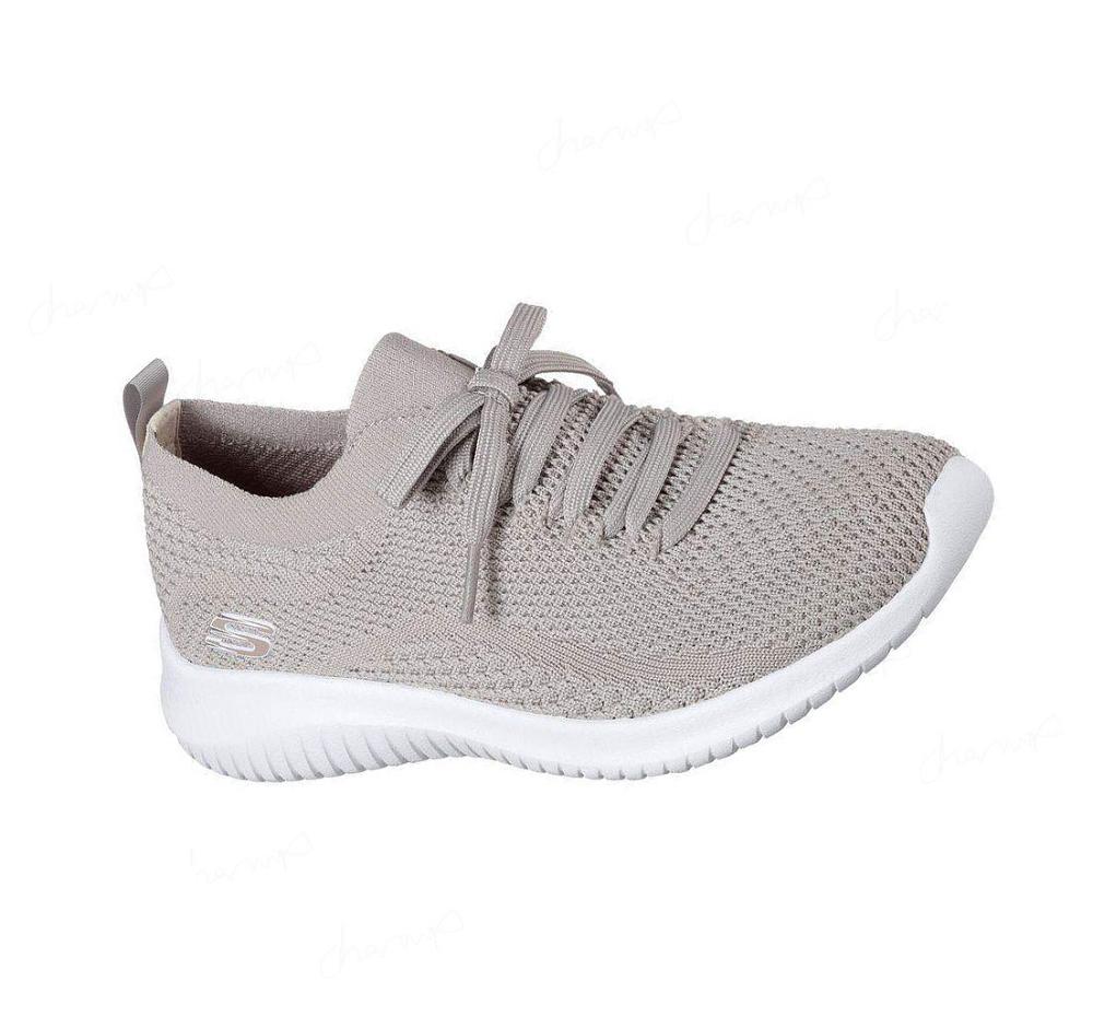 Zapatillas Sin Cordones Skechers Ultra Flex - Statements Mujer Gris Marrones | TT19D_AR