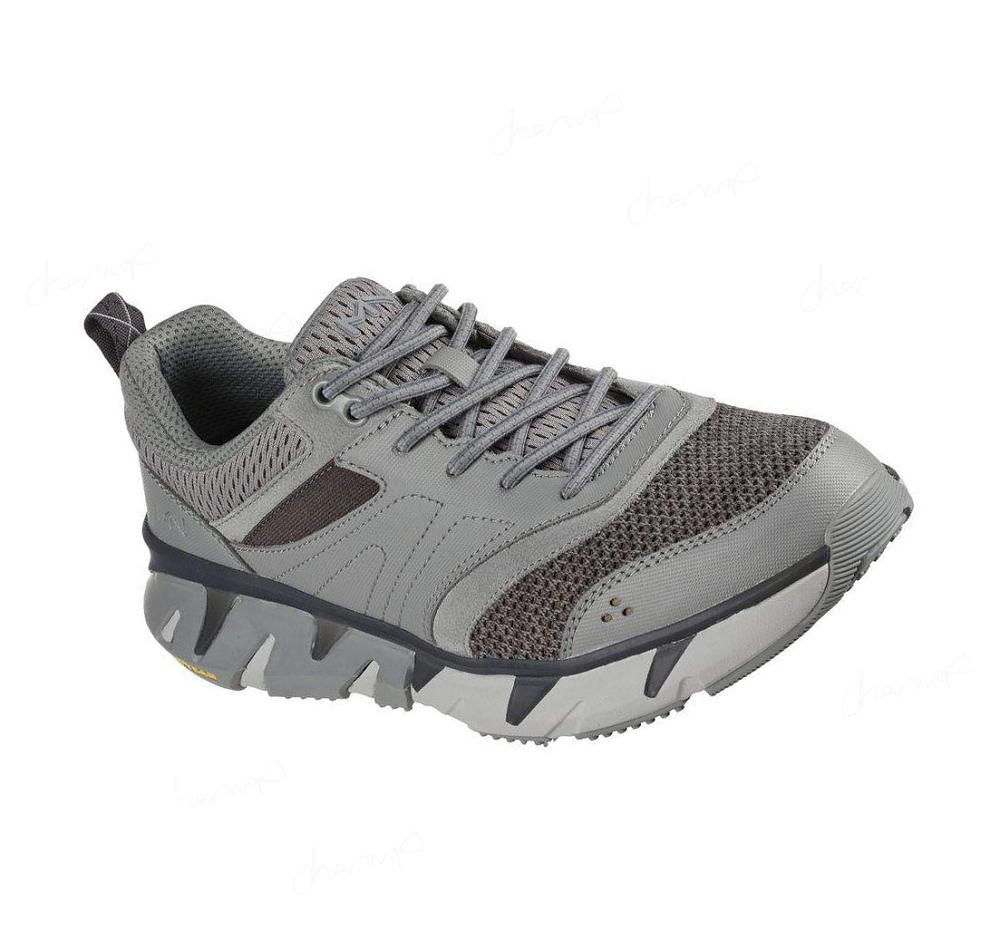 Zapatillas Sin Cordones Skechers Ziggy - Cutoff Hombre Gris | I65TE_AR