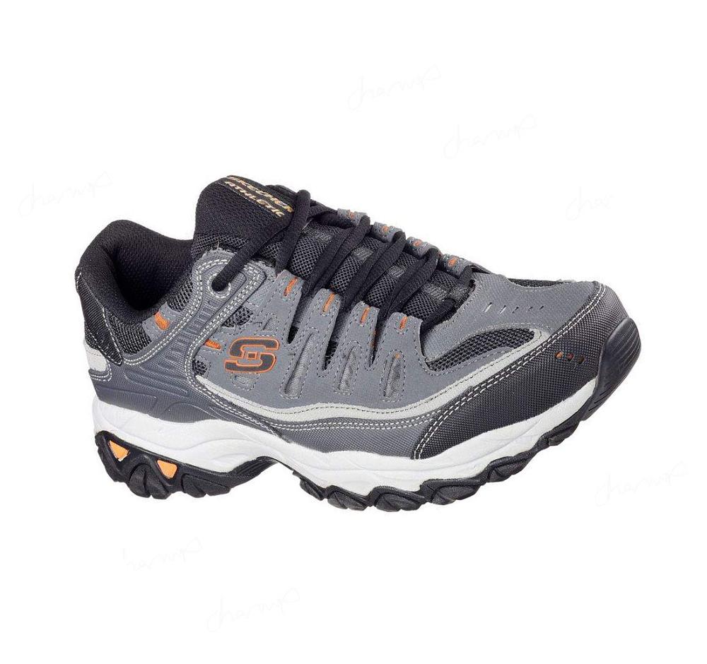 Zapatillas Skechers After Burn - Memory Fit Hombre Gris | 3962S_AR