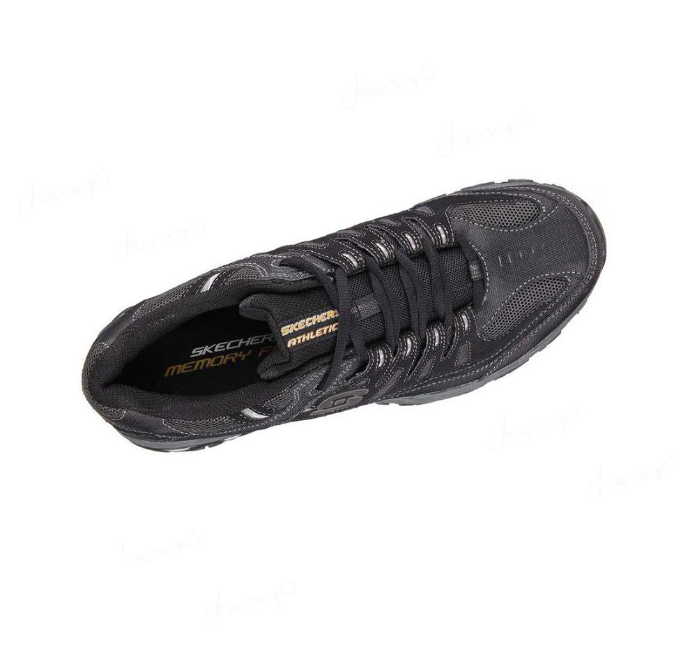 Zapatillas Skechers After Burn - Memory Fit Hombre Negras | 396A0_AR