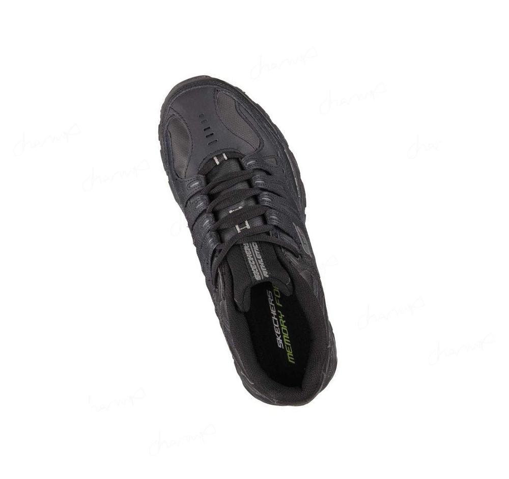 Zapatillas Skechers After Burn Memory Fit - Reprint Hombre Negras | 3950A_AR