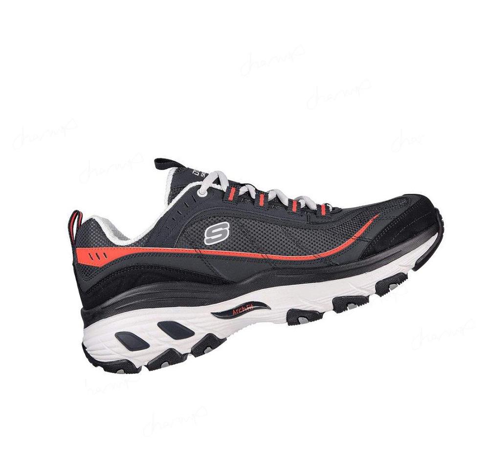 Zapatillas Skechers D'Lites Arch Fit - Better Self Hombre Azul Marino Naranjas | 556AA_AR