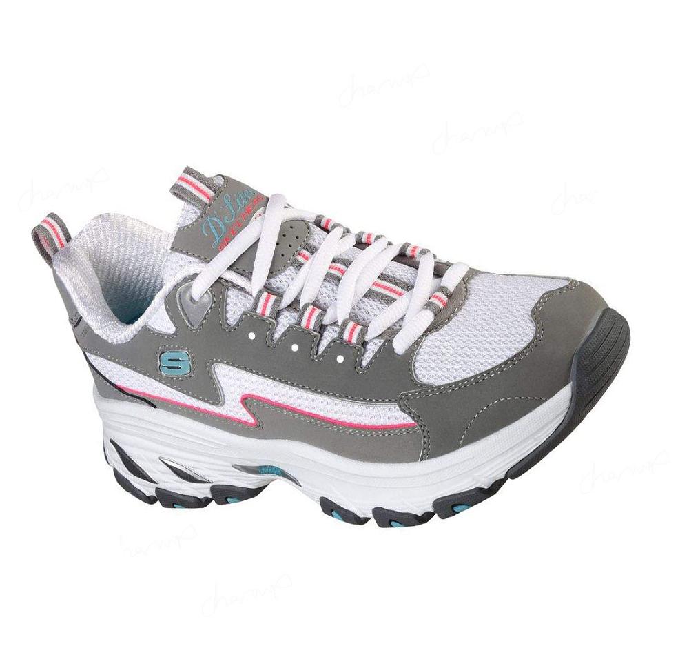 Zapatillas Skechers D\'Lites Arch Fit - Better Me Mujer Gris Rosas | T119G_AR