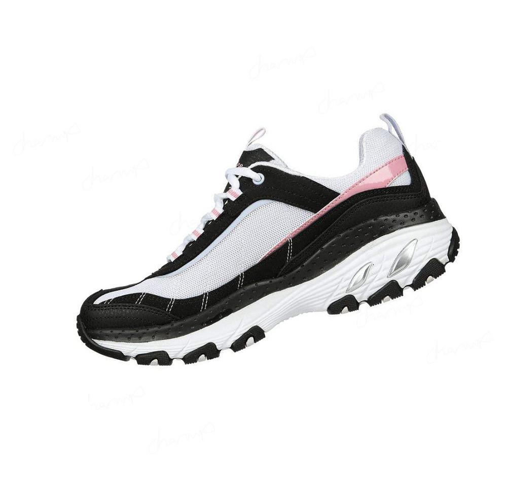 Zapatillas Skechers D'Lites Arch Fit - Naturalist Mujer Negras Rosas | 5198A_AR