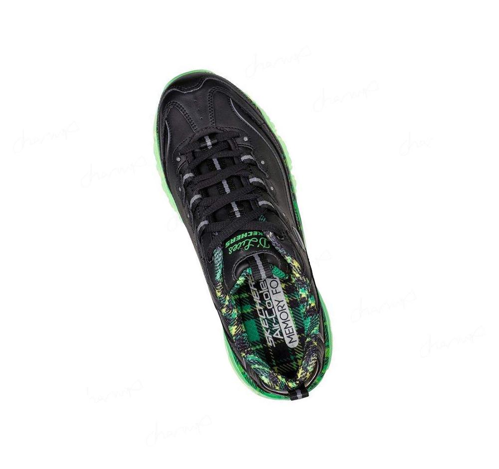 Zapatillas Skechers D'Lites Crystal - Glam Rocker Mujer Negras Verde | 52A8B_AR