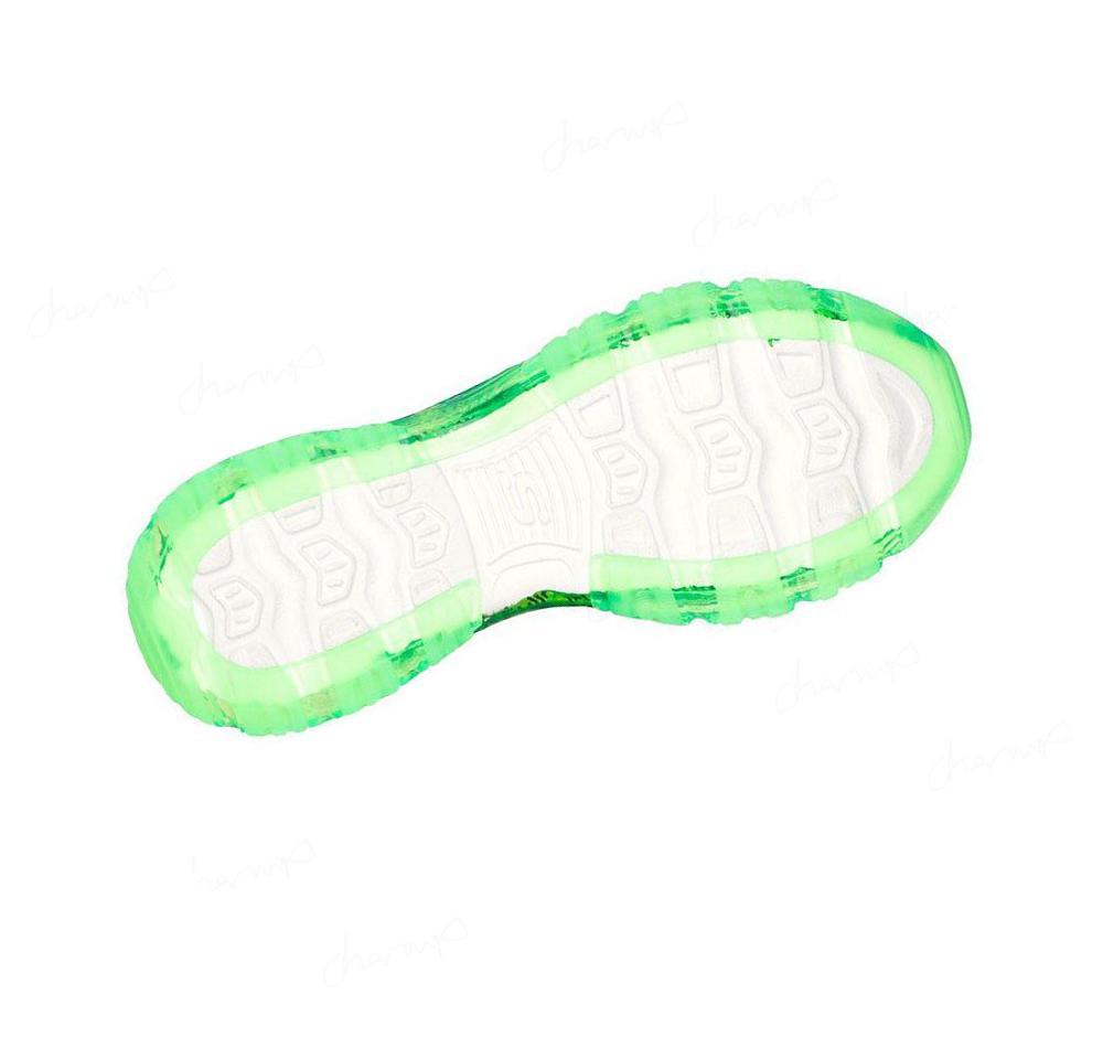 Zapatillas Skechers D'Lites Crystal - Glam Rocker Mujer Negras Verde | 52A8B_AR