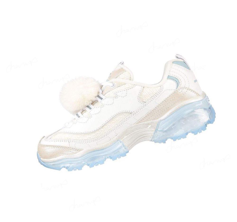 Zapatillas Skechers D'Lites Crystal - Let It Snow Mujer Blancas Azules Claro | IT23A_AR