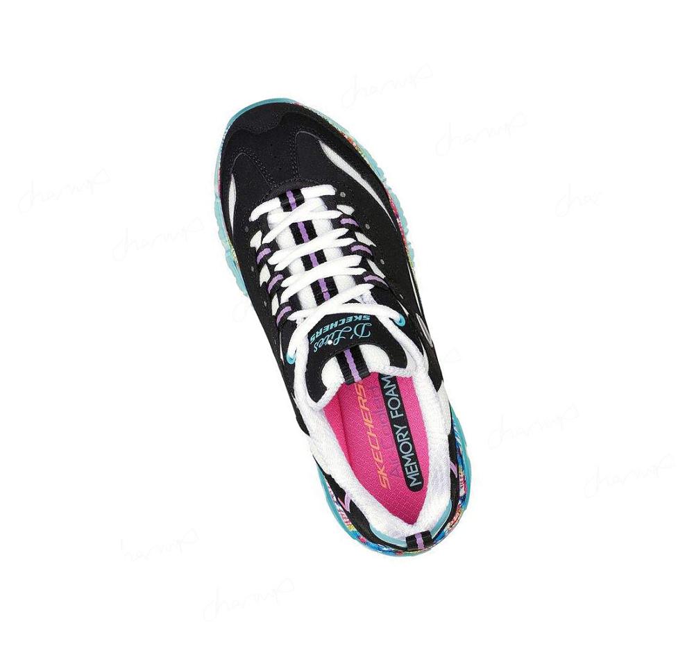 Zapatillas Skechers D'Lites Crystal - New Streak Mujer Negras Multicolor | T122A_AR