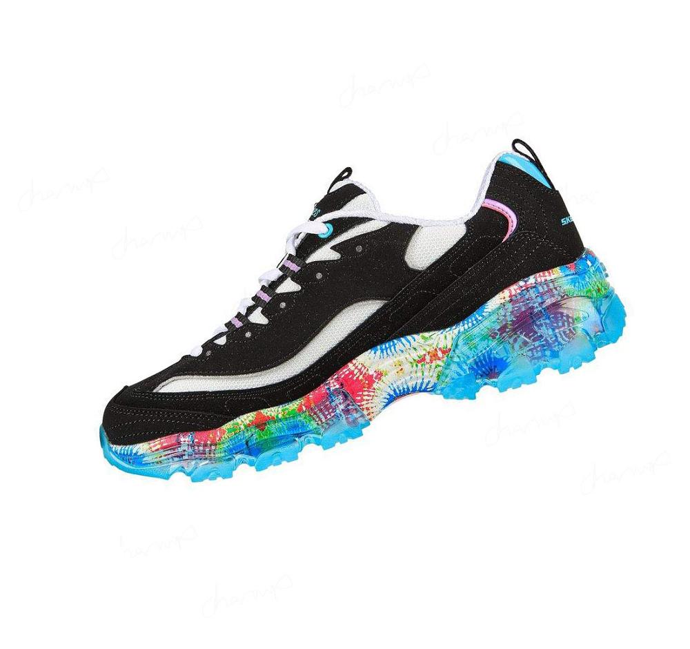 Zapatillas Skechers D'Lites Crystal - New Streak Mujer Negras Multicolor | T122A_AR