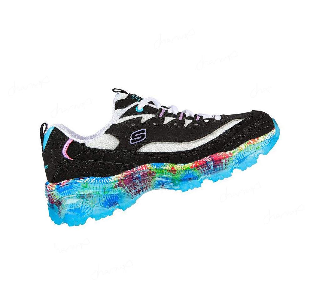 Zapatillas Skechers D'Lites Crystal - New Streak Mujer Negras Multicolor | T122A_AR