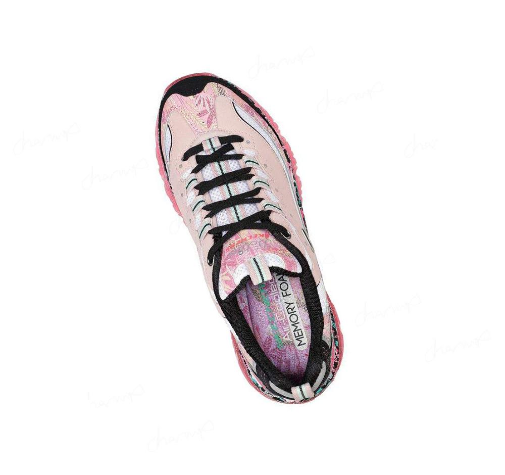 Zapatillas Skechers D'Lites Crystal - Rich Glamour Mujer Rosas Multicolor | 52T3G_AR