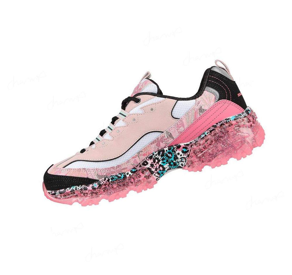 Zapatillas Skechers D'Lites Crystal - Rich Glamour Mujer Rosas Multicolor | 52T3G_AR