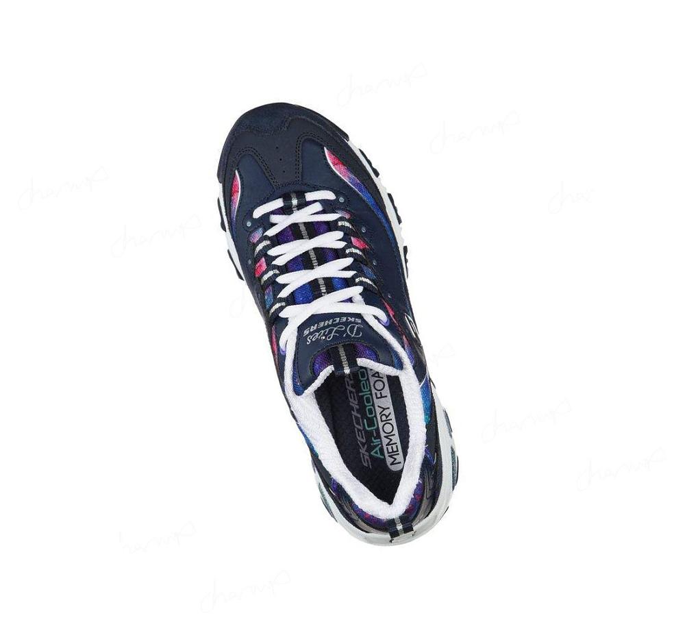 Zapatillas Skechers D'Lites - Galaxy Fantasy Mujer Azul Marino Multicolor | A9A8L_AR