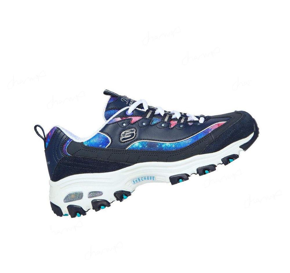 Zapatillas Skechers D'Lites - Galaxy Fantasy Mujer Azul Marino Multicolor | A9A8L_AR