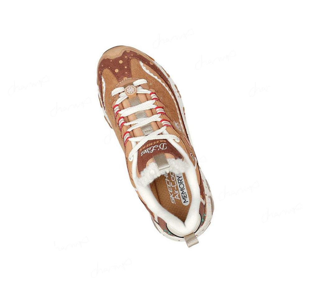 Zapatillas Skechers D'Lites - Gingerbread Mujer Marrones Marrones | A9T3A_AR