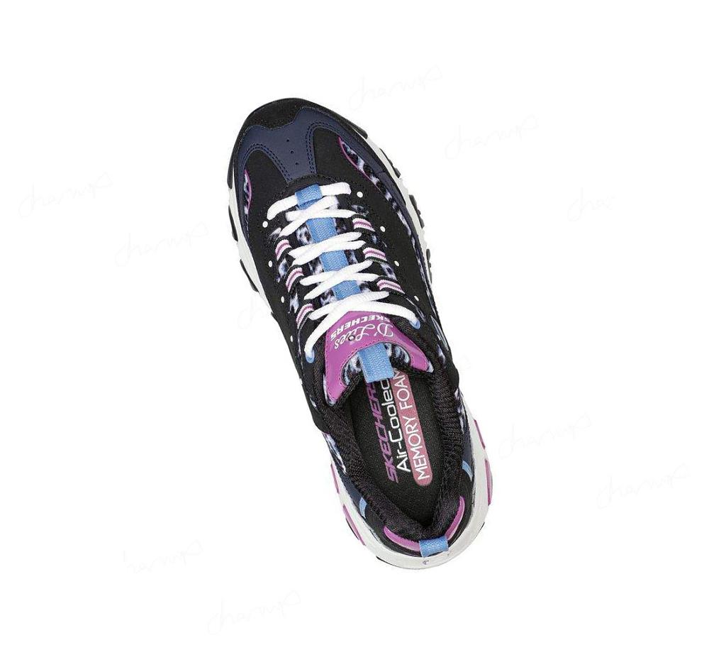 Zapatillas Skechers D'Lites - Infinite Hype Mujer Negras Azules | 6T193_AR