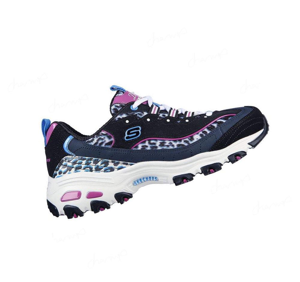 Zapatillas Skechers D'Lites - Infinite Hype Mujer Negras Azules | 6T193_AR