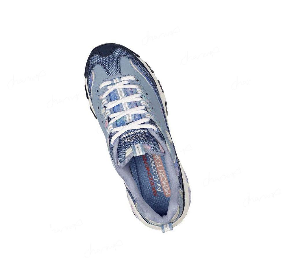 Zapatillas Skechers D'Lites - Luscious Chic Mujer Azul Marino Multicolor | 50230_AR