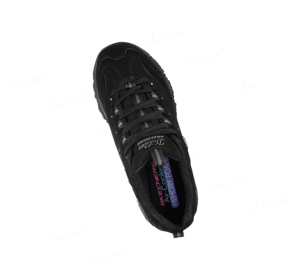 Zapatillas Skechers D'Lites - Play On Mujer Negras | I5980_AR