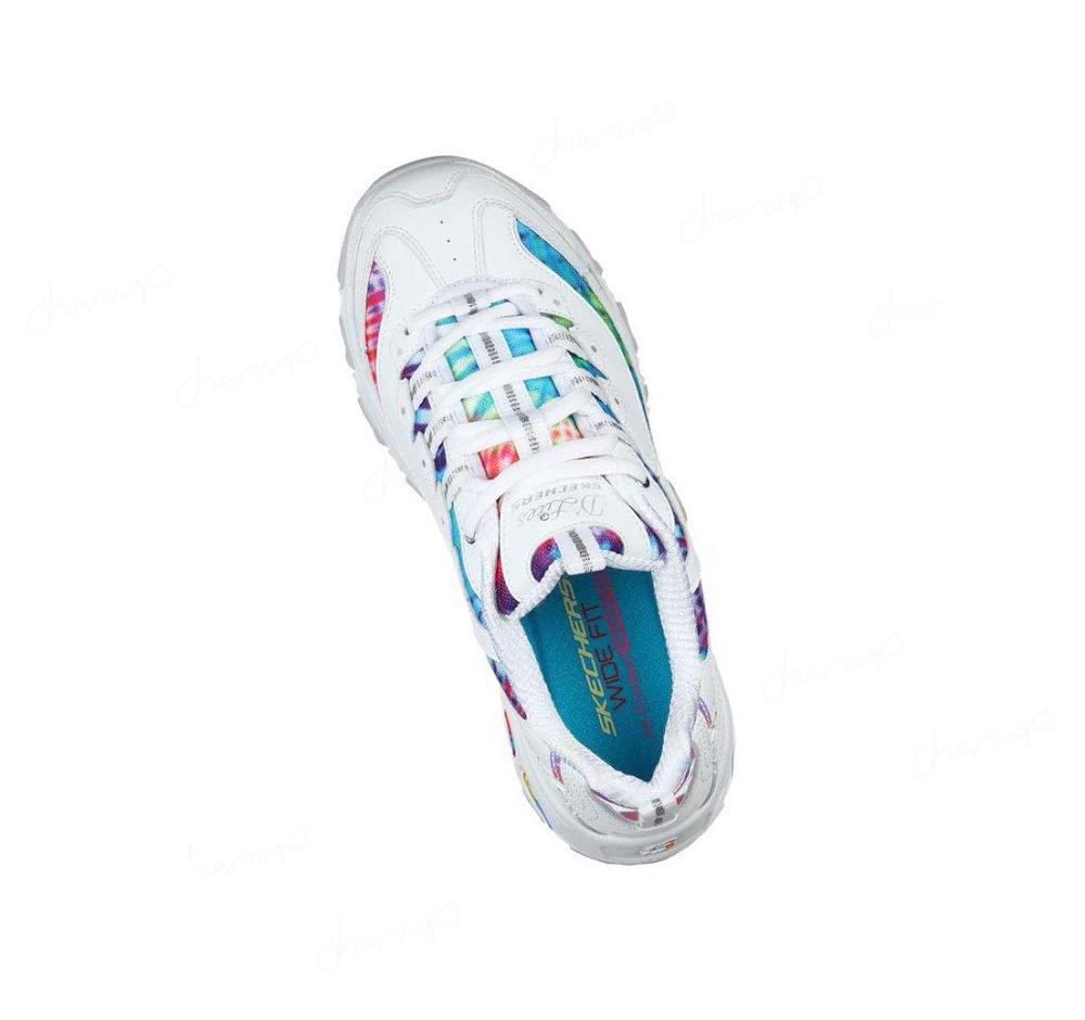 Zapatillas Skechers D'Lites - Summer Fiesta Mujer Blancas Multicolor | 6T22L_AR