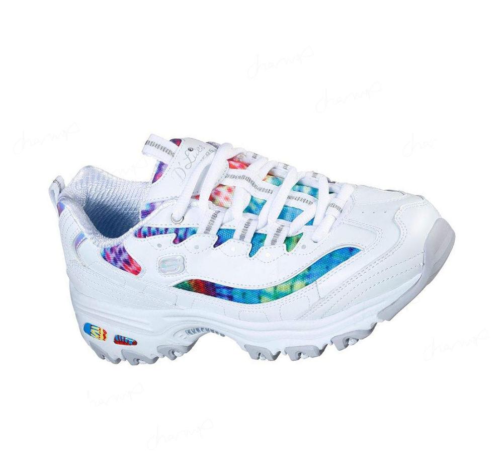 Zapatillas Skechers D\'Lites - Summer Fiesta Mujer Blancas Multicolor | 6T22L_AR