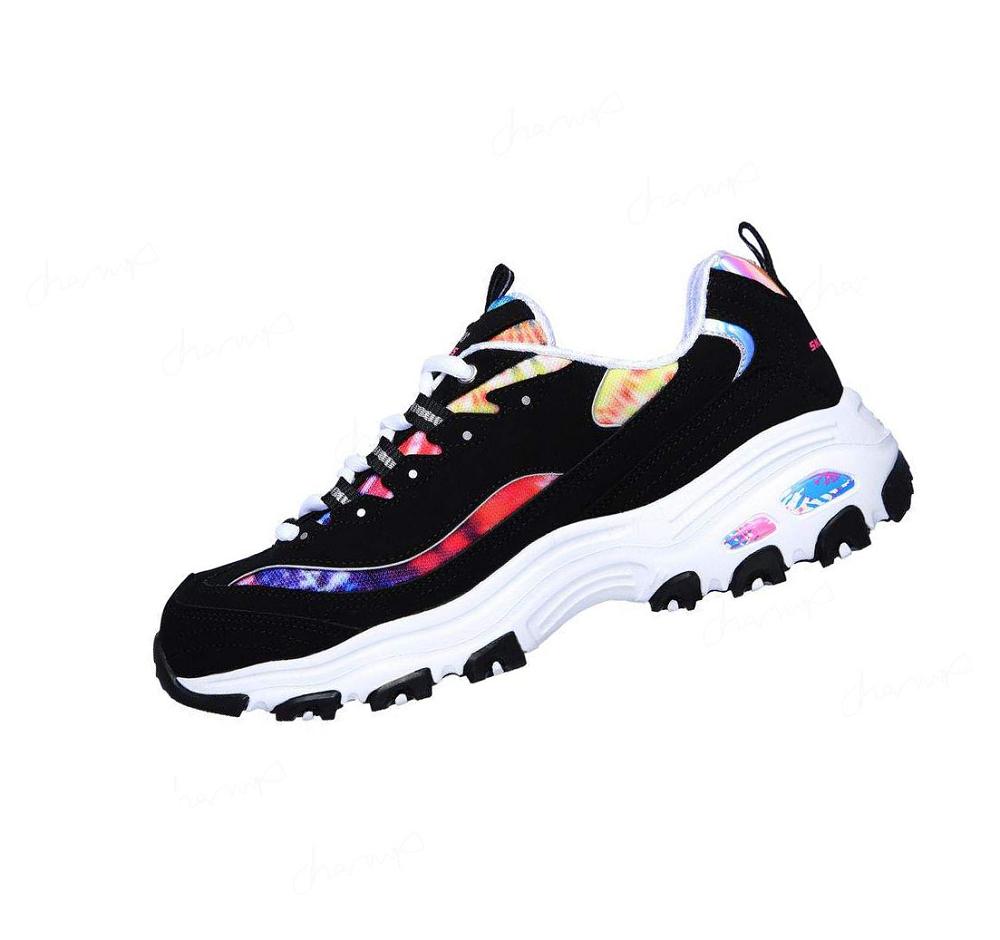 Zapatillas Skechers D'Lites - Summer Fiesta Mujer Negras Multicolor | I6233_AR