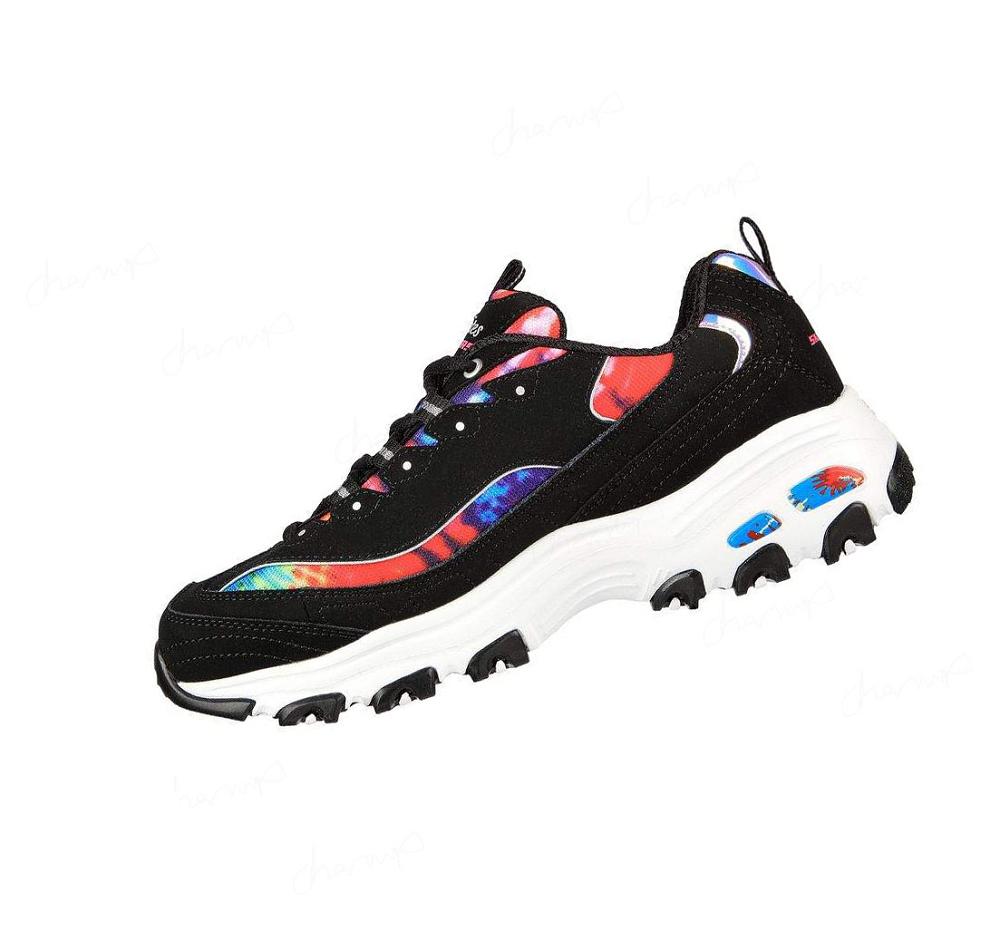 Zapatillas Skechers D'Lites - Summer Fiesta Mujer Negras Multicolor | I6A8S_AR