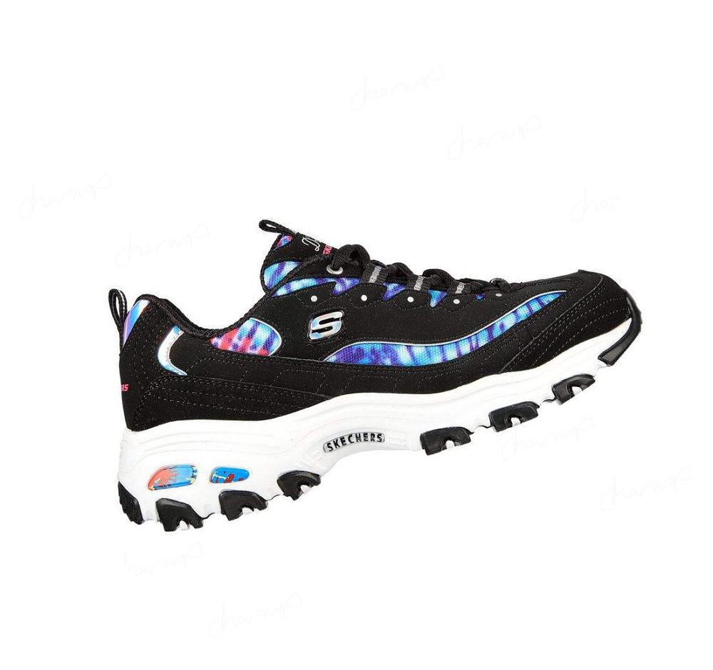 Zapatillas Skechers D'Lites - Summer Fiesta Mujer Negras Multicolor | I6A8S_AR