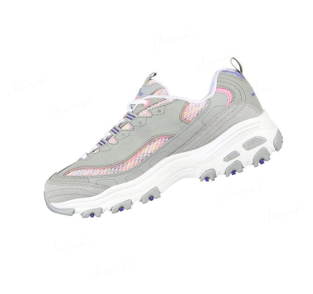 Zapatillas Skechers D'Lites - Sweet Moments Mujer Gris Multicolor | 5098K_AR