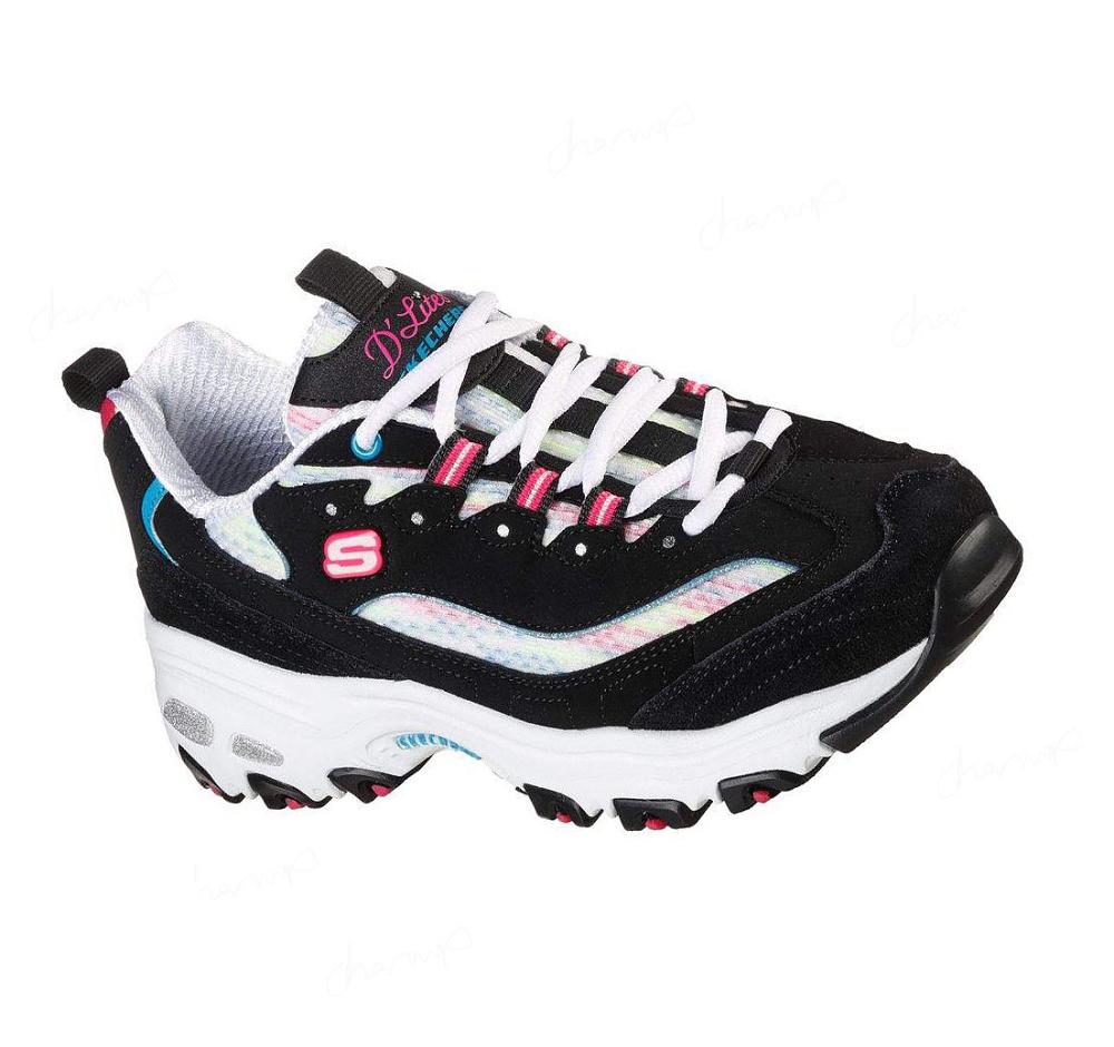 Zapatillas Skechers D\'Lites - Sweet Moments Mujer Negras Multicolor | 50T3P_AR