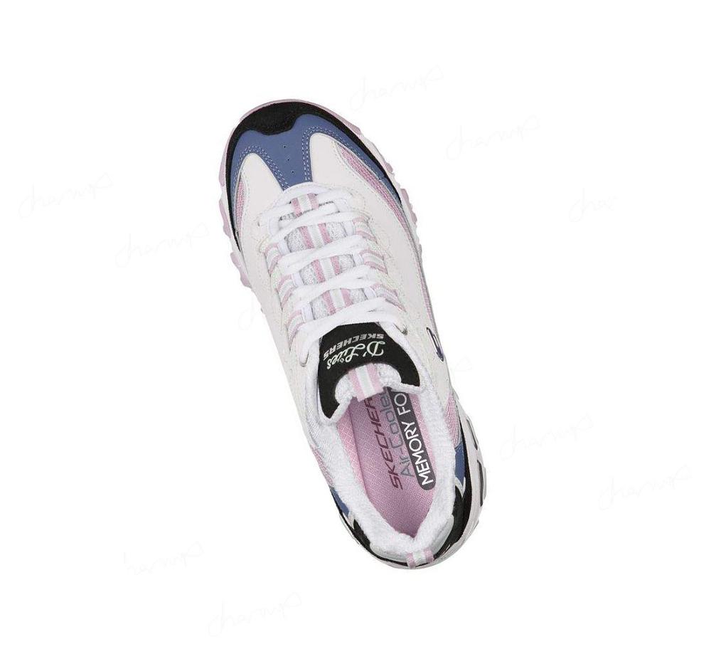 Zapatillas Skechers D'Lites - Varsity Spirit Mujer Negras Azules | I6T3X_AR