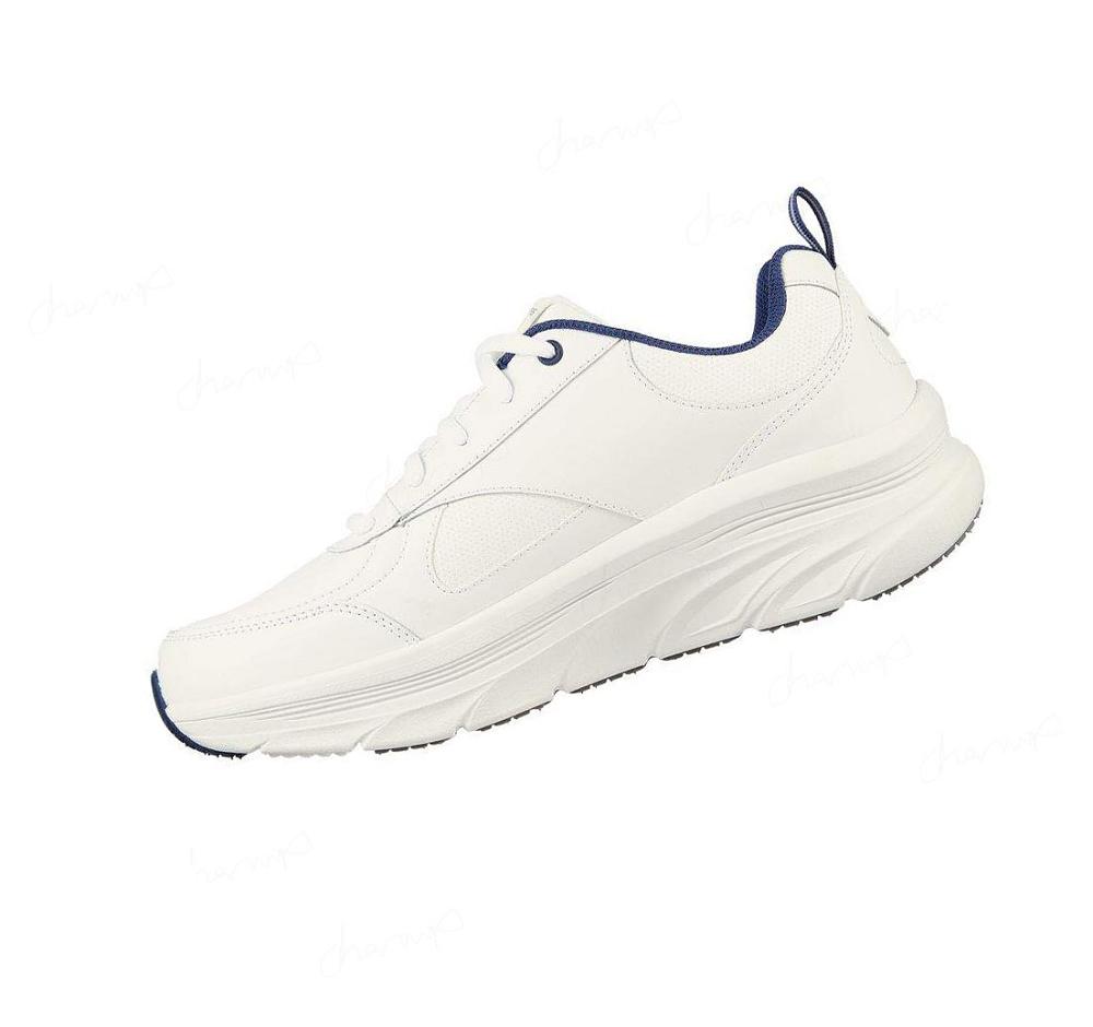 Zapatillas Skechers D'Lux Walker - Parowan Hombre Blancas Azul Marino | 58T5Q_AR