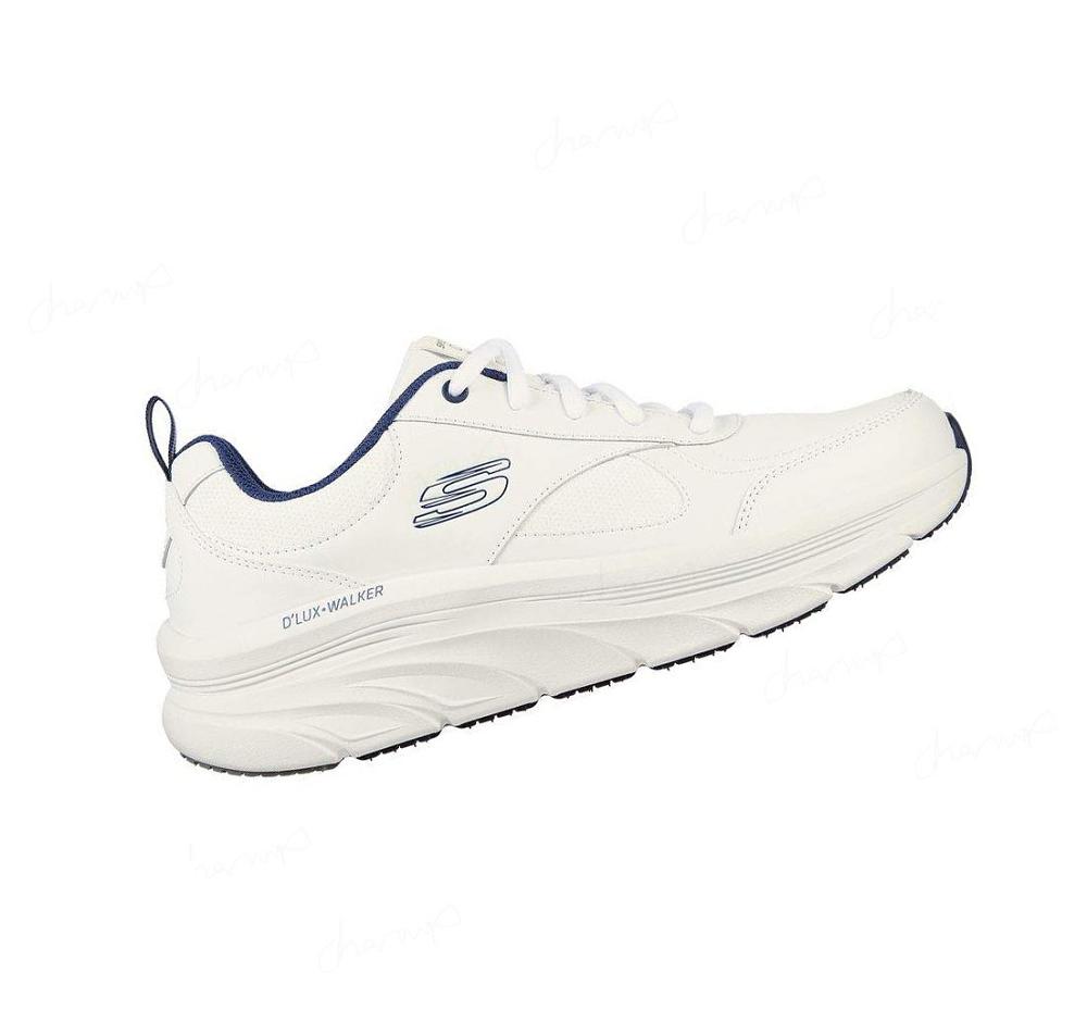 Zapatillas Skechers D'Lux Walker - Parowan Hombre Blancas Azul Marino | 58T5Q_AR