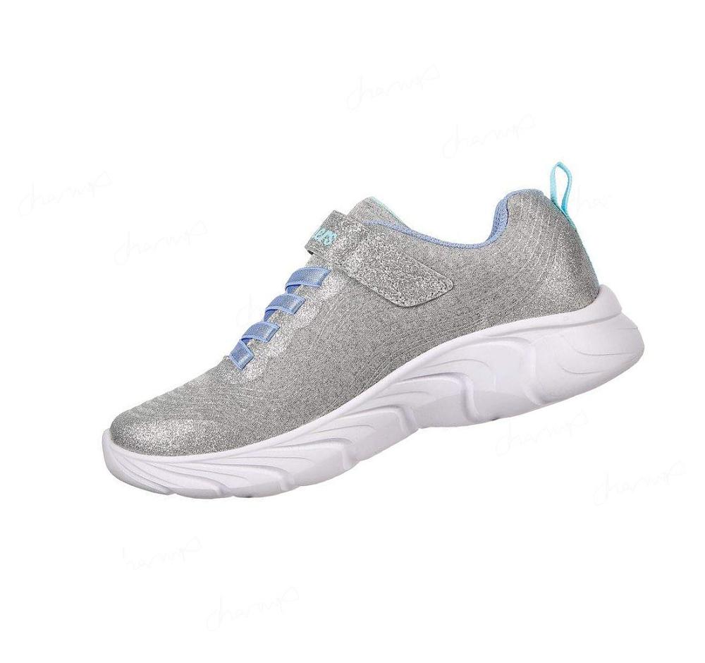 Zapatillas Skechers Dynamic Dash - Infinite Shimmer Niña Gris Claro | TA20S_AR