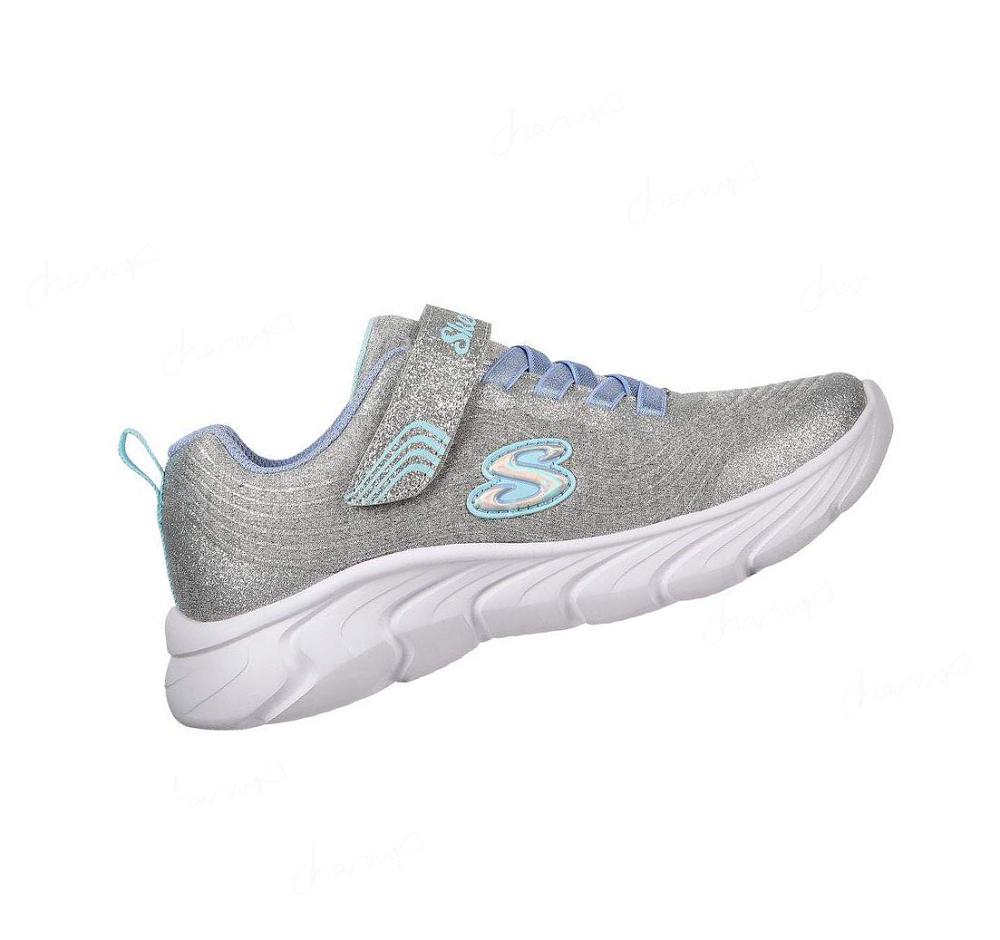 Zapatillas Skechers Dynamic Dash - Infinite Shimmer Niña Gris Claro | TA20S_AR