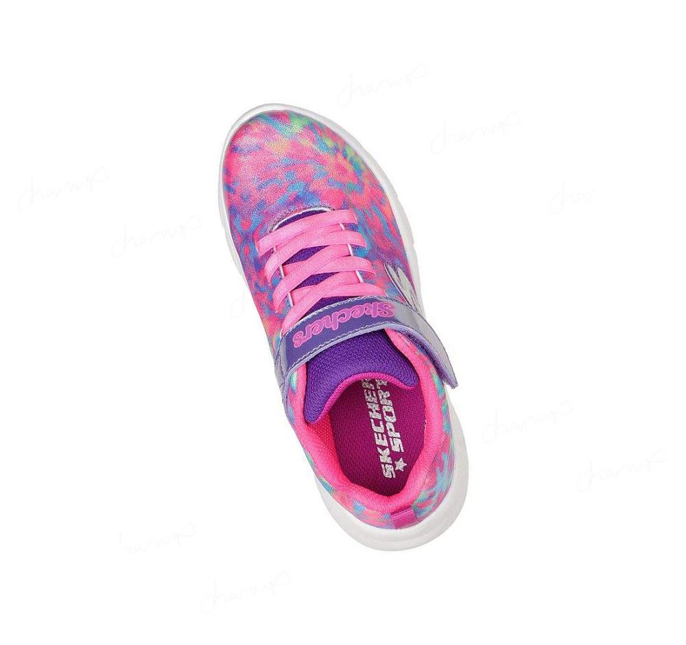 Zapatillas Skechers Dynamic Dash - Vivid Paint Niña Moradas Multicolor | TAA5X_AR