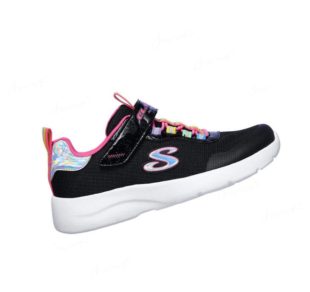 Zapatillas Skechers Dynamight 2.0 - Rockin' Rainbow Niña Negras Multicolor | TAT0L_AR