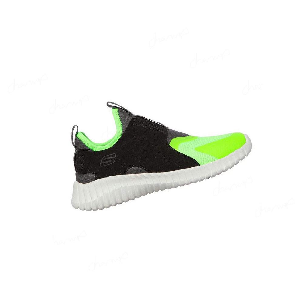 Zapatillas Skechers Elite Flex - Rolvo Niño Negras Verde | T980A_AR