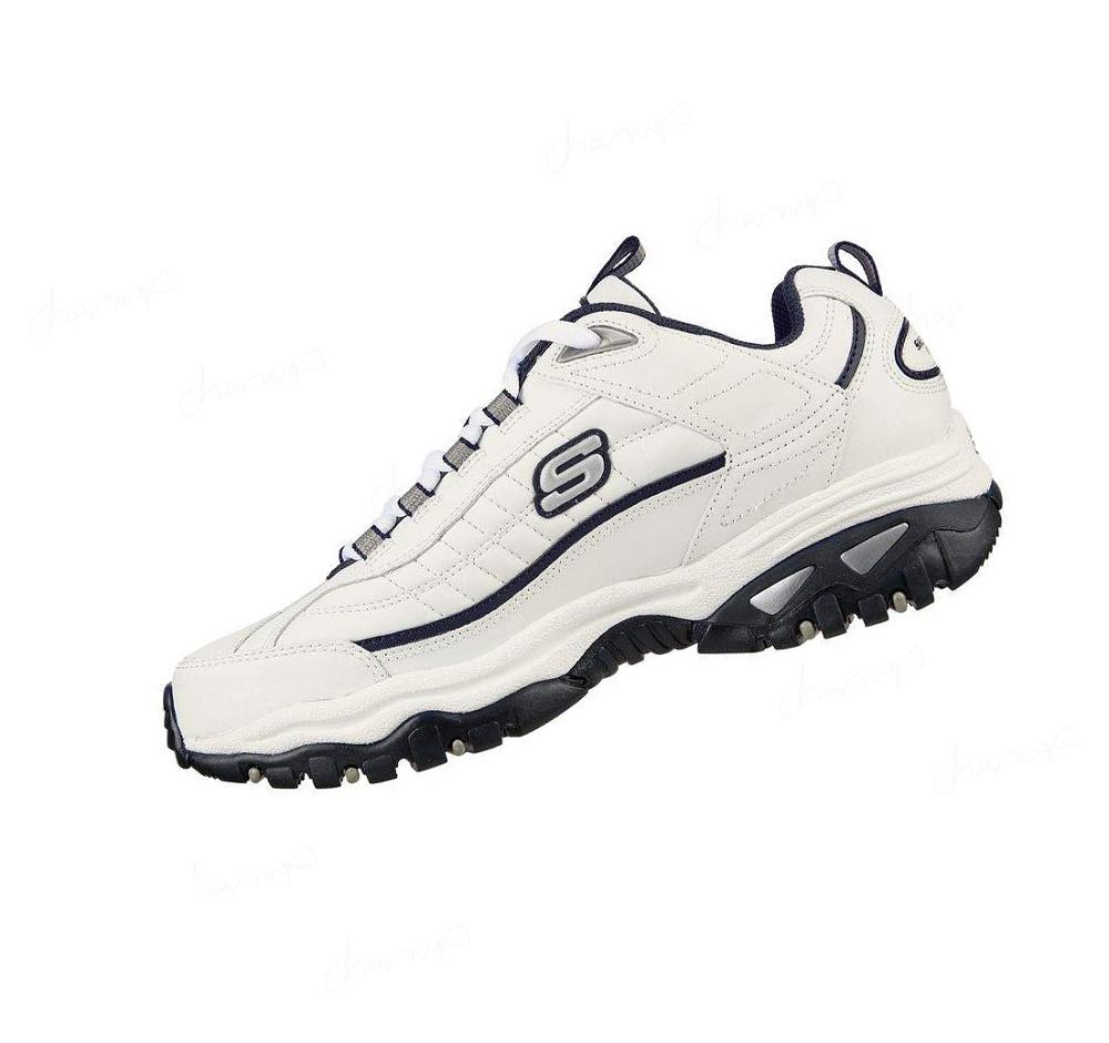 Zapatillas Skechers Energy - After Burn Hombre Blancas Azul Marino | 391AL_AR