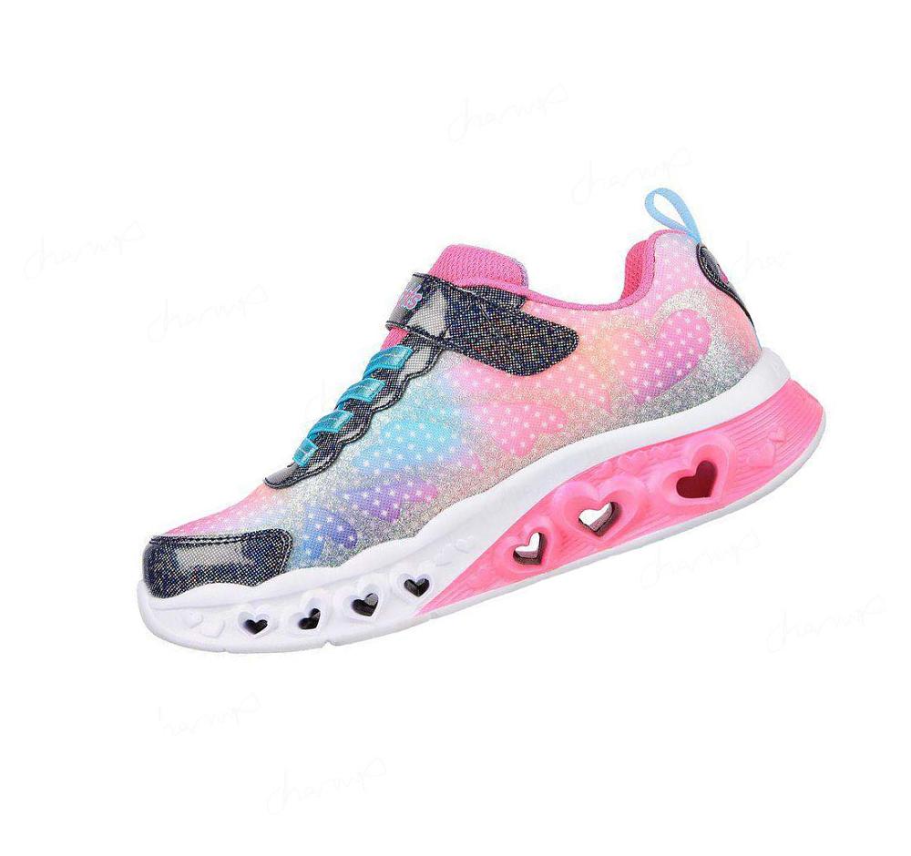 Zapatillas Skechers Flutter Heart Lights - Simply Love Niña Azul Marino Multicolor | T2205_AR