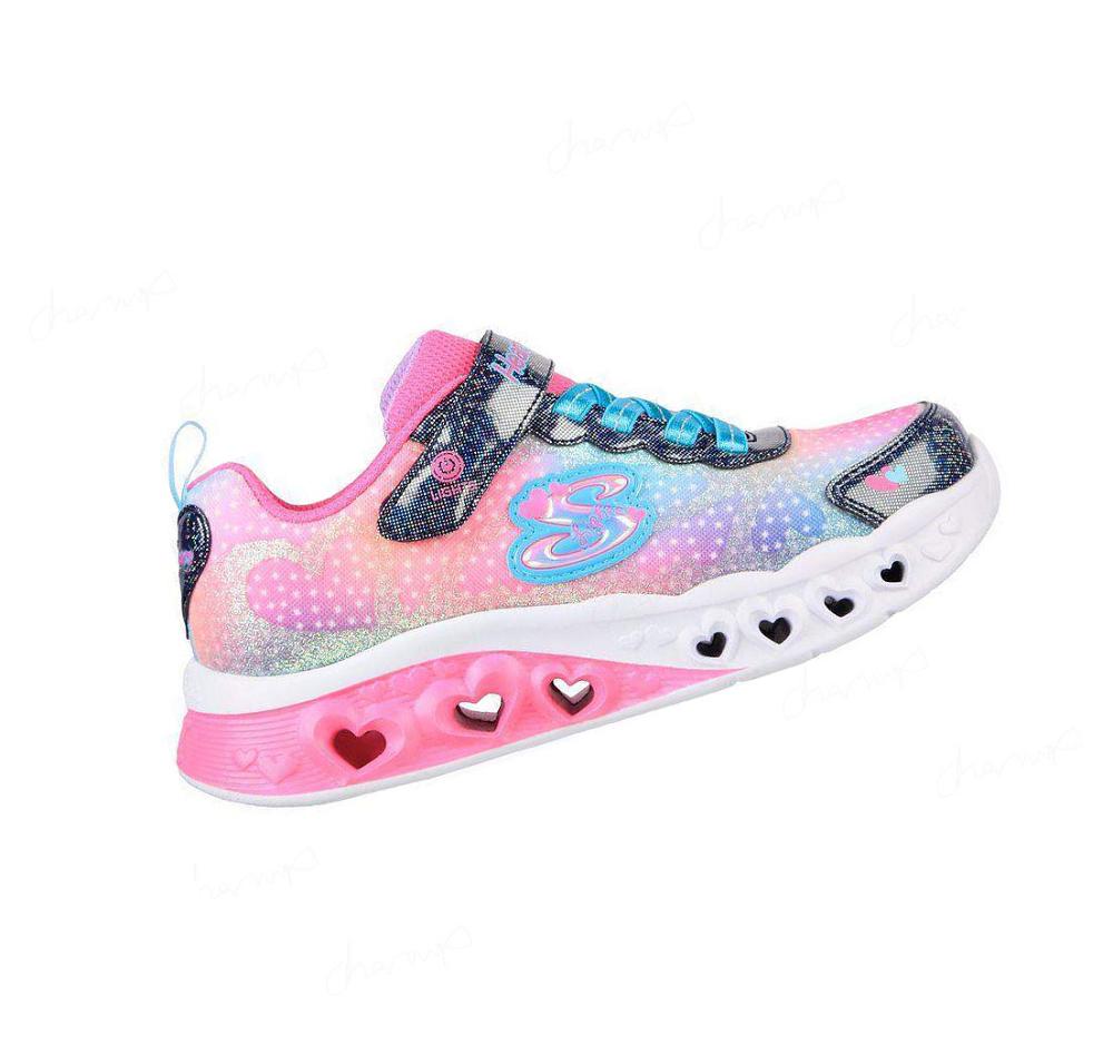 Zapatillas Skechers Flutter Heart Lights - Simply Love Niña Azul Marino Multicolor | T2205_AR