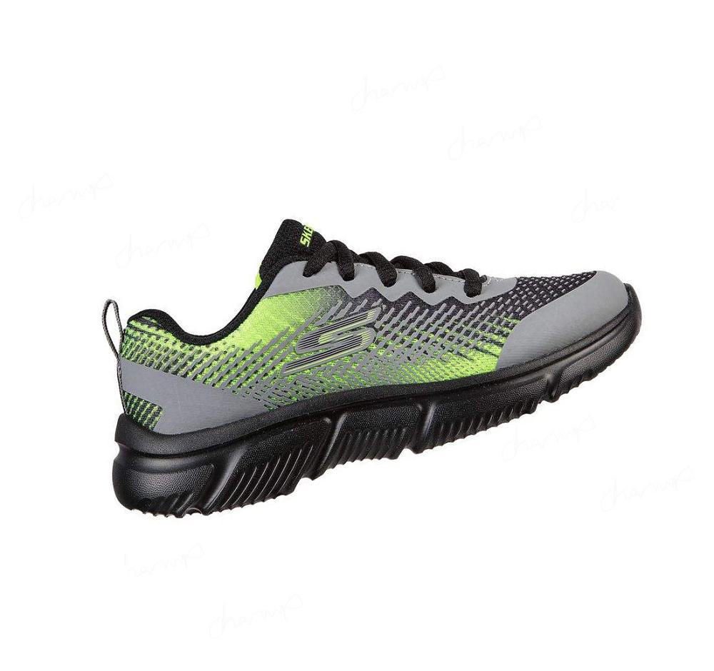 Zapatillas Skechers GO RUN 650 Niño Gris Negras | A0205_AR