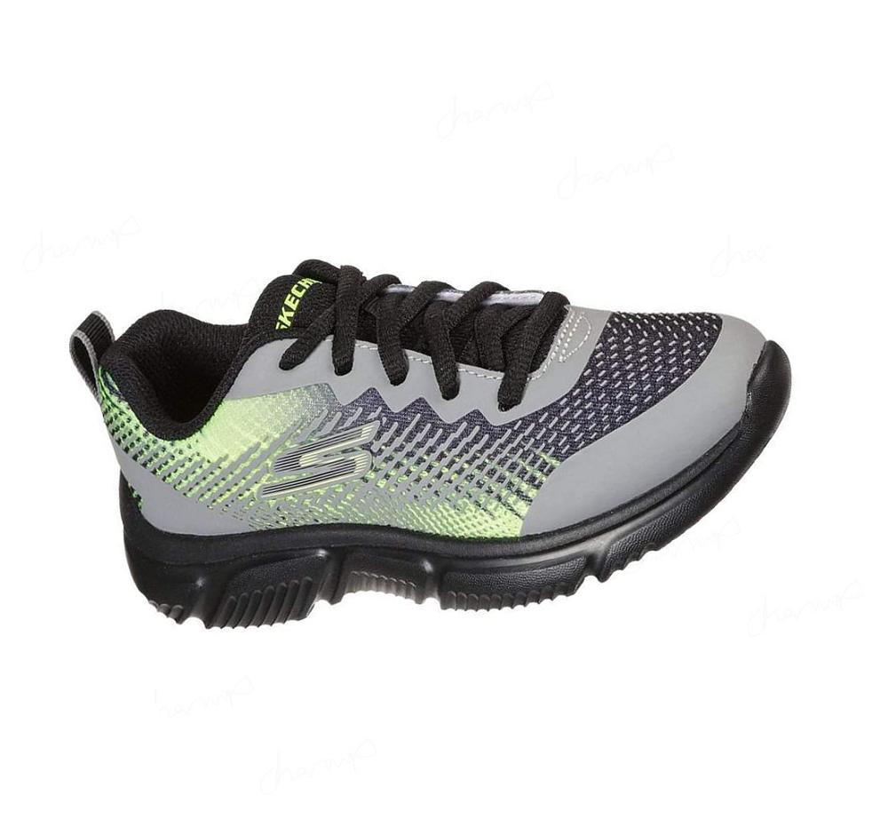 Zapatillas Skechers GO RUN 650 Niño Gris Negras | A0205_AR