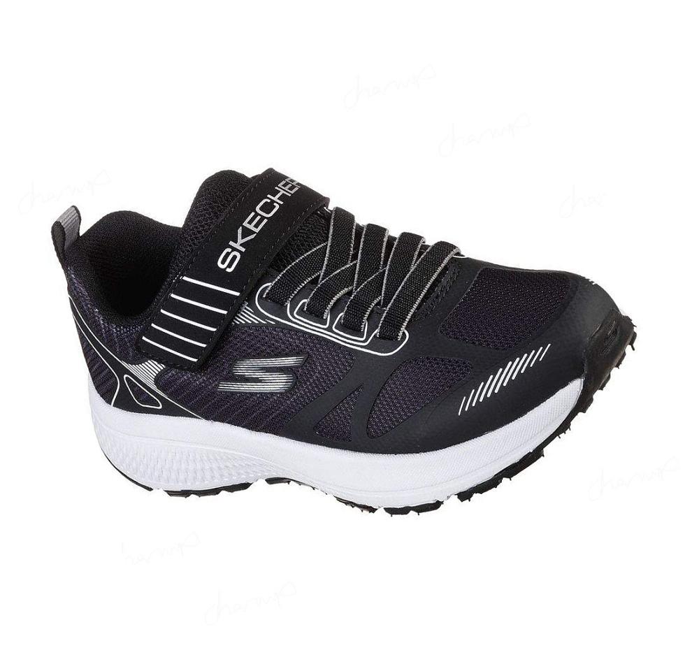 Zapatillas Skechers GO RUN Consistent - Kelpton Niño Negras Blancas | I820A_AR