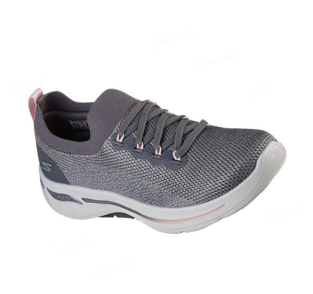 Zapatillas Skechers GO WALK Arch Fit - Clancy Mujer Gris Rosas | 59T3E_AR