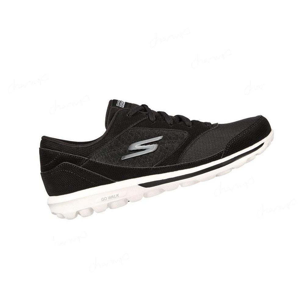 Zapatillas Skechers GO WALK Classic Mujer Negras Blancas | 59985_AR