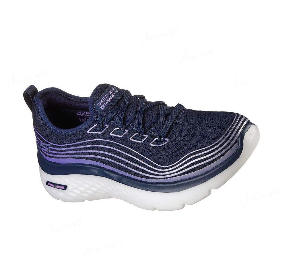 Zapatillas Skechers GO WALK Hyper Burst - Valar Mujer Azul Marino Lavanda | T19TG_AR