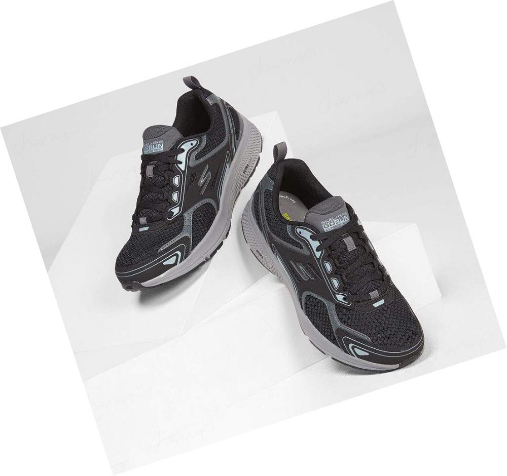 Zapatillas Skechers GOrun Consistent Hombre Negras Gris | A61A0_AR