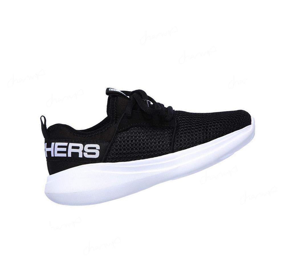 Zapatillas Skechers GOrun Fast - Valor Niño Negras Blancas | ITT0K_AR